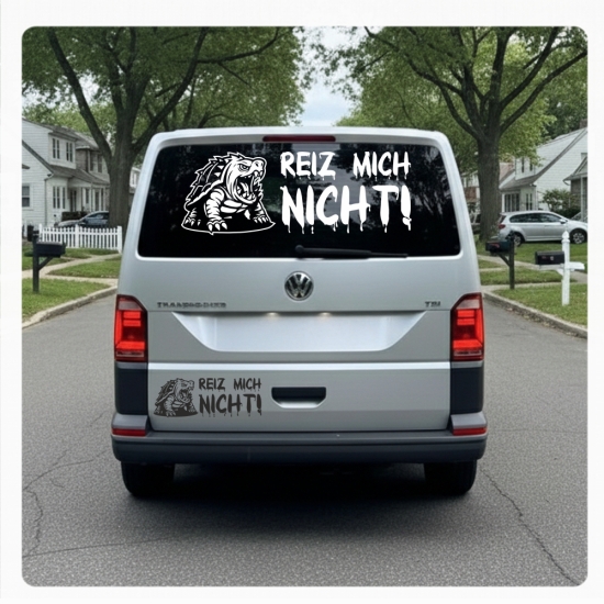 Reiz mich nicht! Autoaufkleber Schildkröte Turtle Sticker Aufkleber A4278